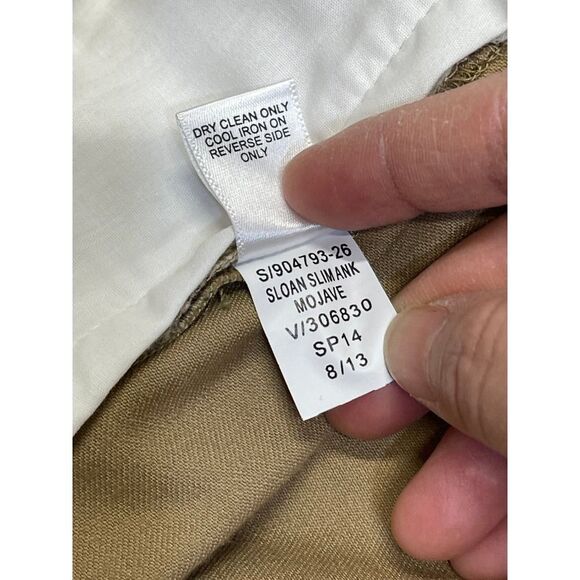 Banana Republic womens sloan pant sz 6 tan business casual - Picture 12 of 12